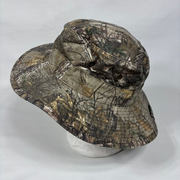 Redhead Bass Pro Shops Q3 Tech Camo Bucket Boonie Hat Outdoor Hunting Mens M/L - Picture 4 of 8